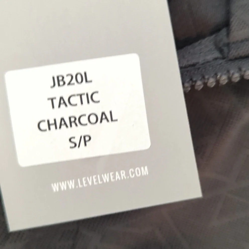 New charcoal Gray jacquard Knit Full Zip Activewear Runners Jacket  NWT Sz S
